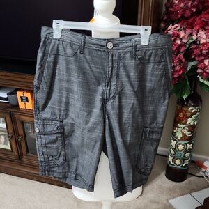 Buckle Black Cargo Shorts